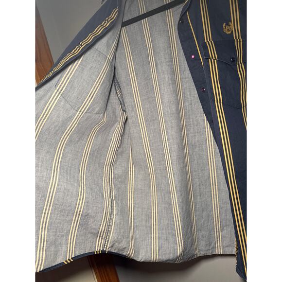 Panhandle Men's Medium Slim Fit Stripe Long Sleeve Western Snap Shirt - Picture 10 of 15